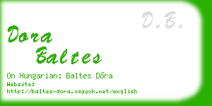 dora baltes business card